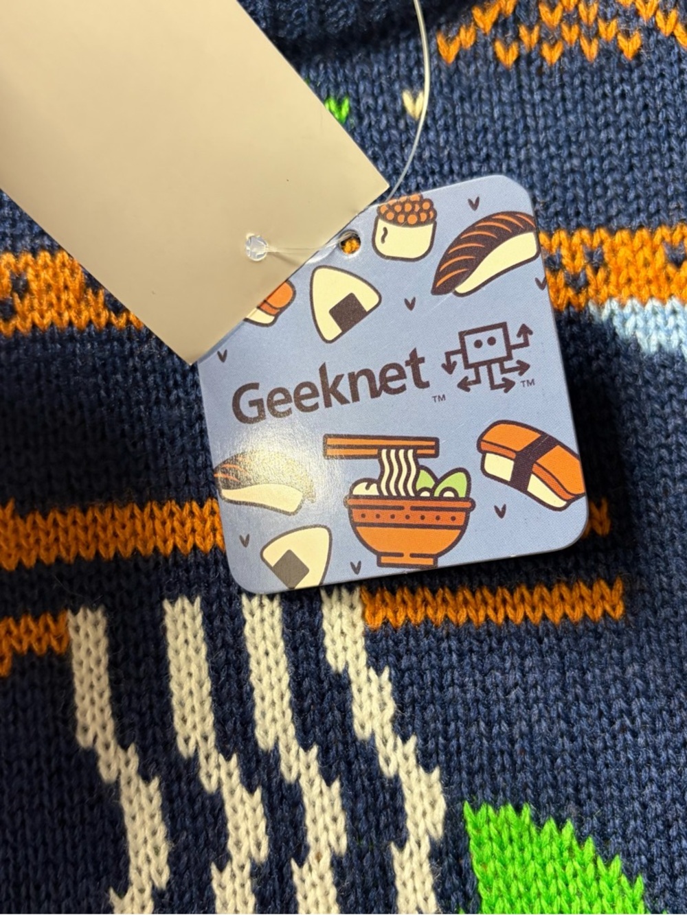 Ramen Sushi Sweater HUNGRY GAMER Noodle Ugly Christmas Adult Size XXL NEW NWT - Picture 4 of 7